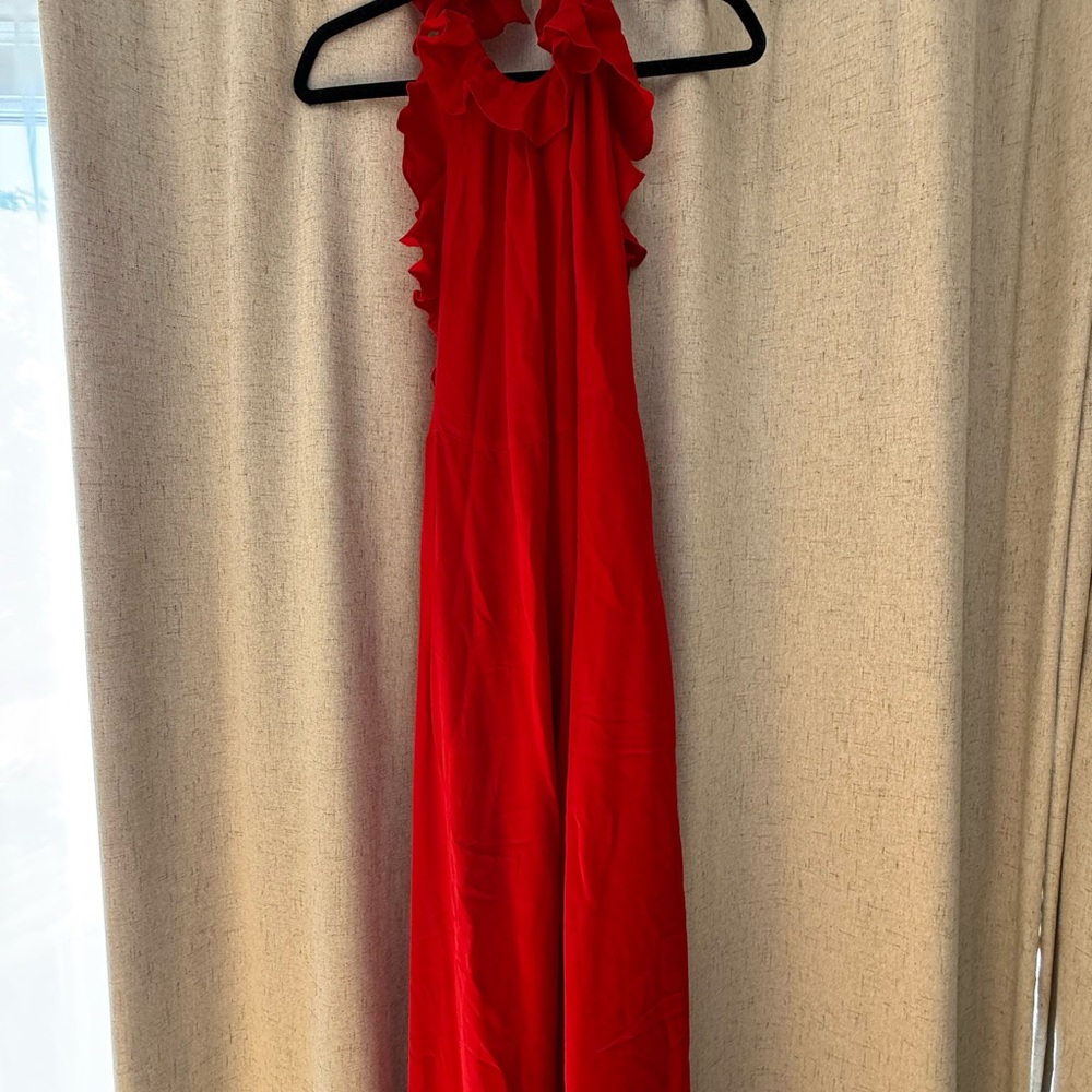 Milly Scarlet Halter Gown size 8